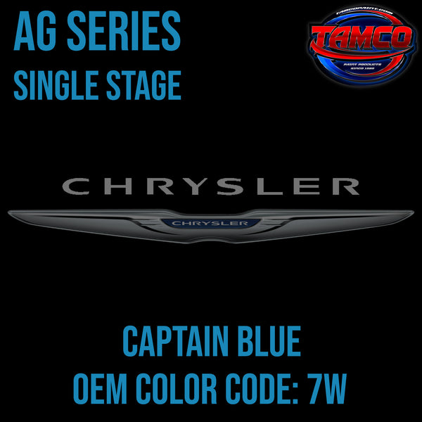 Chrysler Captain Blue | 7W | 1977-1978 | OEM AG Series Single Stage