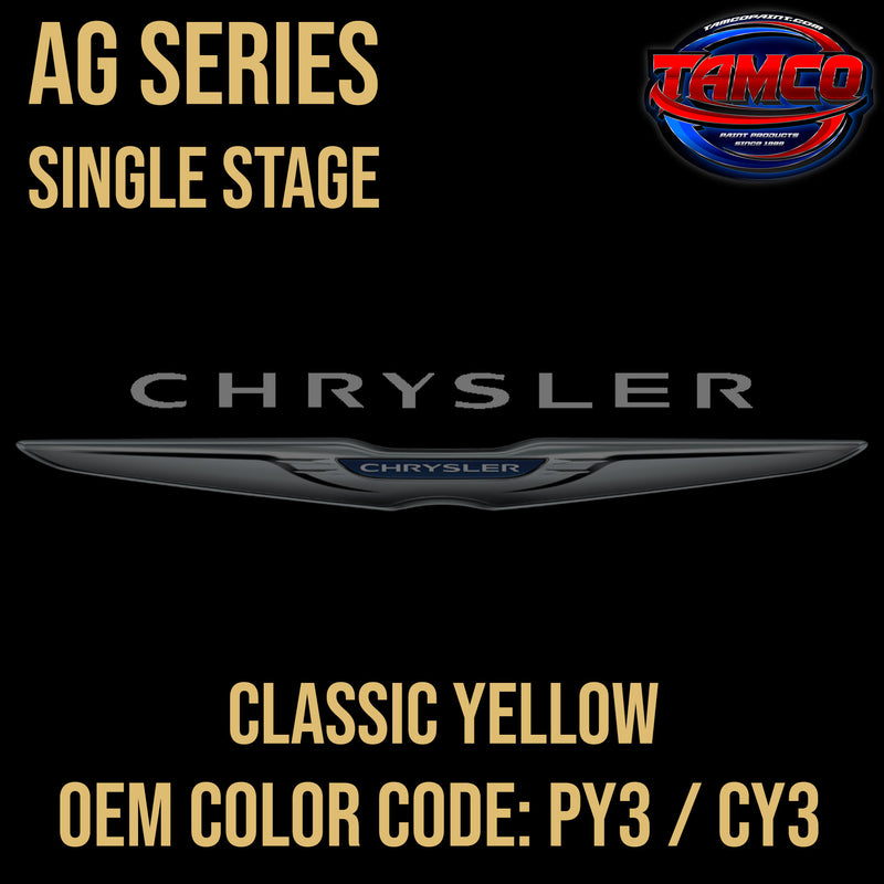 Chrysler Classic Yellow | PY3 / CY3 | 2006-2008 | OEM AG Series Single Stage