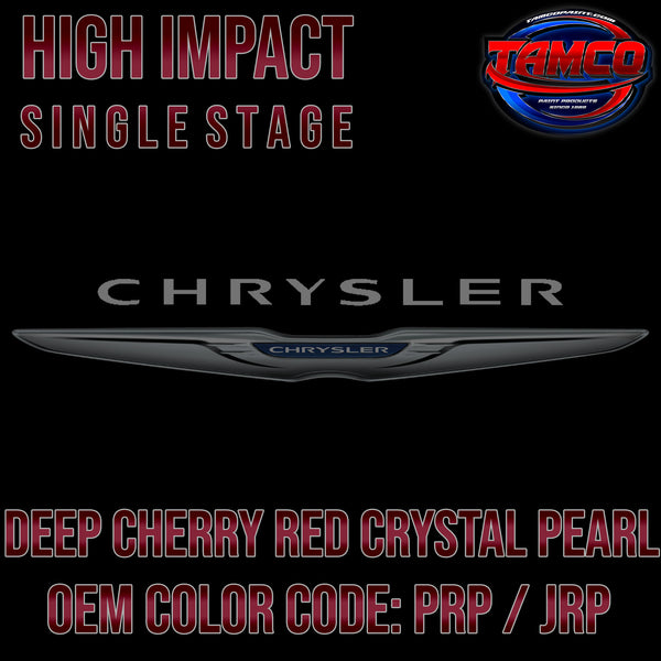 Chrysler Deep Cherry Red Crystal Pearl | PRP / JRP | 2010-2022 | OEM High Impact Single Stage