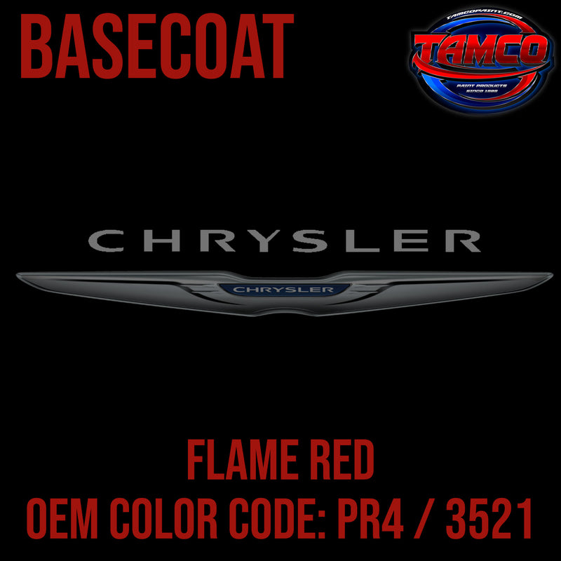 Chrysler Flame Red | PR4 / 3521 | 1993-2022 | OEM Basecoat