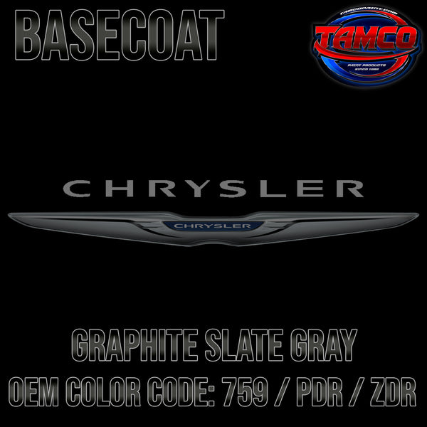 Chrysler Graphite Slate Gray | 759 / PDR / ZDR | 2002-2010 | OEM Basecoat