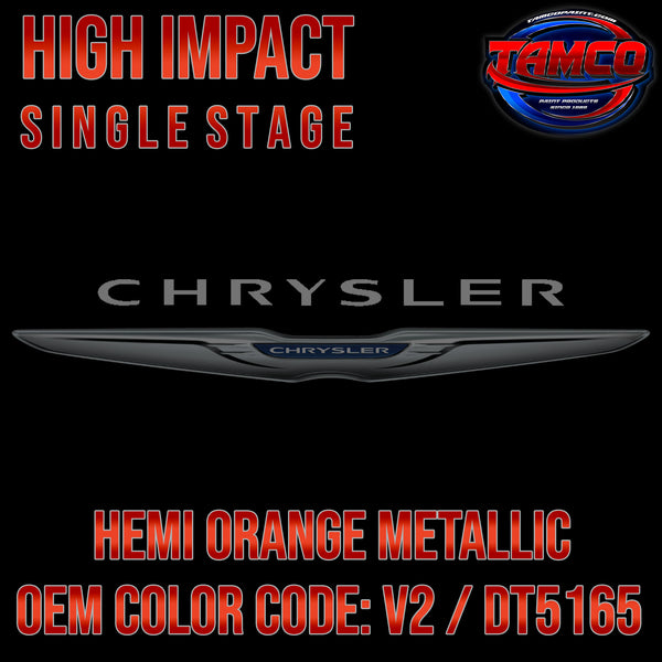 Chrysler Hemi Orange Metallic | V2 / DT5165 | 1969-1973 | OEM High Impact Single Stage