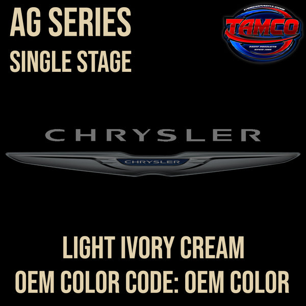 Chrysler Light Ivory Cream | ET1 / 6612 | 1986-1988 | OEM AG Series Single Stage