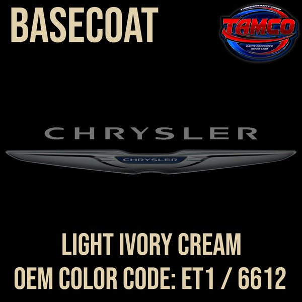 Chrysler Light Ivory Cream | ET1 / 6612 | 1986-1988 | OEM Basecoat