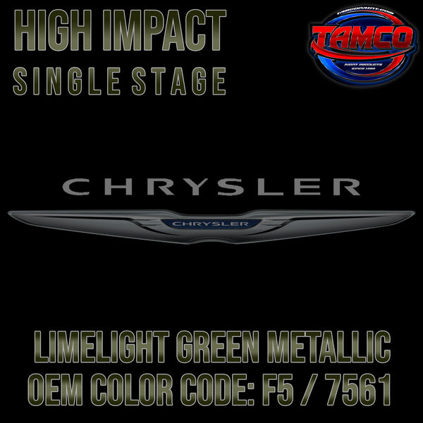 Chrysler Limelight Green Metallic | F5 / 7561 | 1969 | OEM High Impact Single Stage