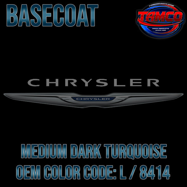 Chrysler Medium Dark Turquoise Metallic | L / 8414 | 1968 | OEM Basecoat