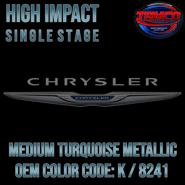 Chrysler Medium Turquoise Metallic | K / 8241 | 1964-1968 | OEM High Impact Series Single Stage