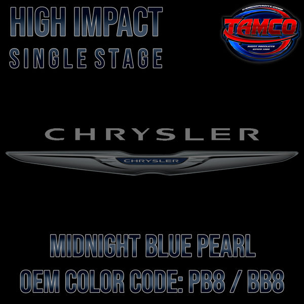 Chrysler Midnight Blue Pearl | PB8 / BB8 | 2003-2006 | OEM High Impact Single Stage