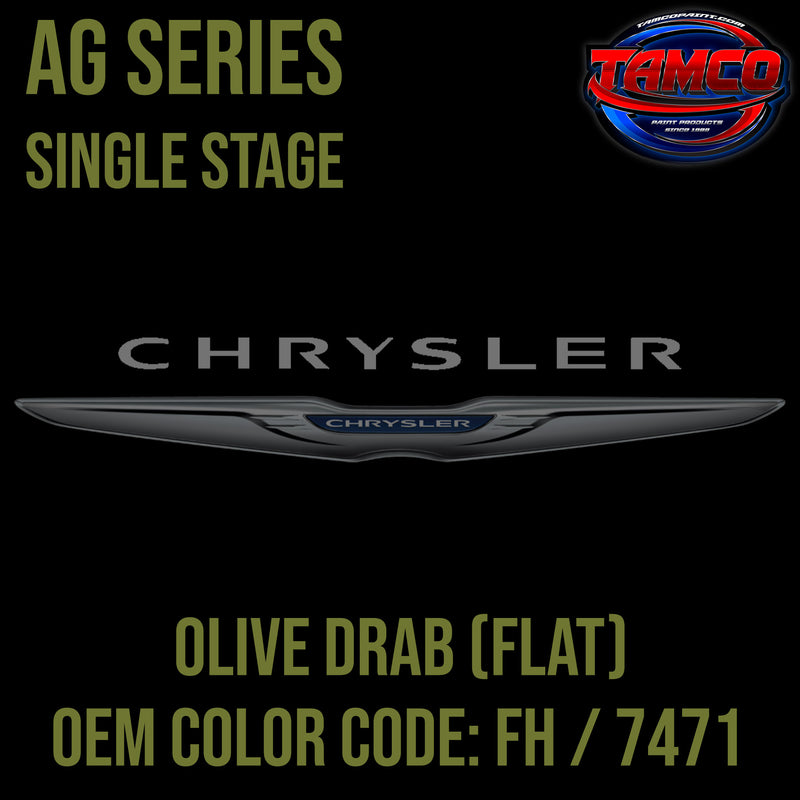 Chrysler Olive Drab (Flat) | FH / 7471 | 1968-1985 | OEM AG Series Single Stage