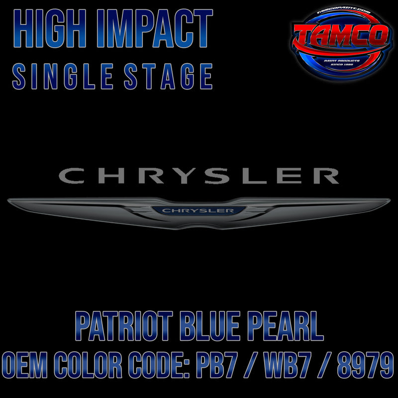 Chrysler Patriot Blue Pearl | PB7 / WB7 / 8979 | 1999-2009 | OEM High Impact Single Stage