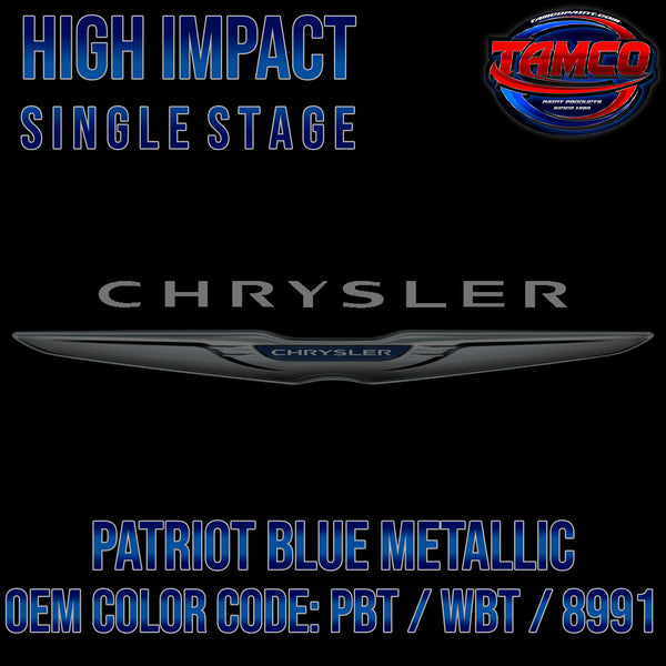 Chrysler Patriot Blue Metallic | PBT / WBT / 8991 | 1999-2007 | OEM High Impact Single Stage