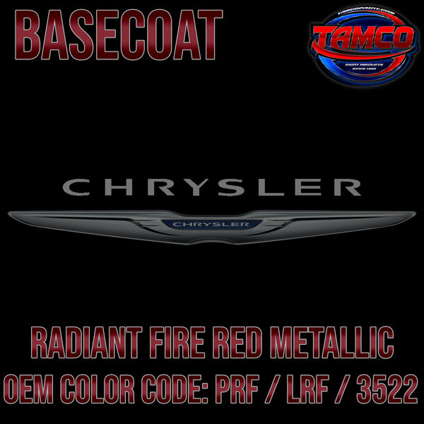 Chrysler Radiant Fire Red Metallic | PRF / LRF / 3522 | 1992-1999 | OEM Basecoat