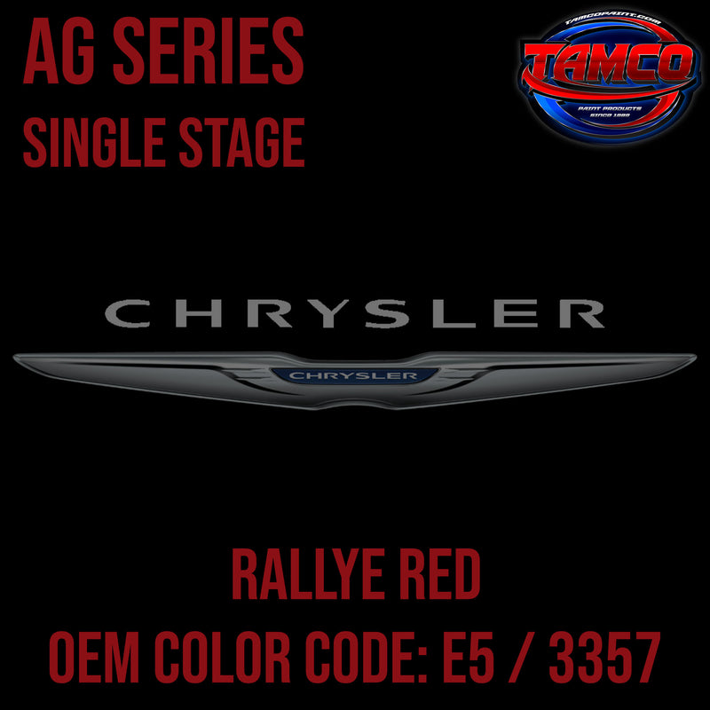 Chrysler Rallye Red | E5 / 3357 | 1970-1977 | OEM AG Series Single Stage