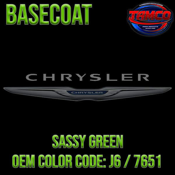 Chrysler Sassy Green | J6 / 7651 | 1970-1971 | OEM Basecoat