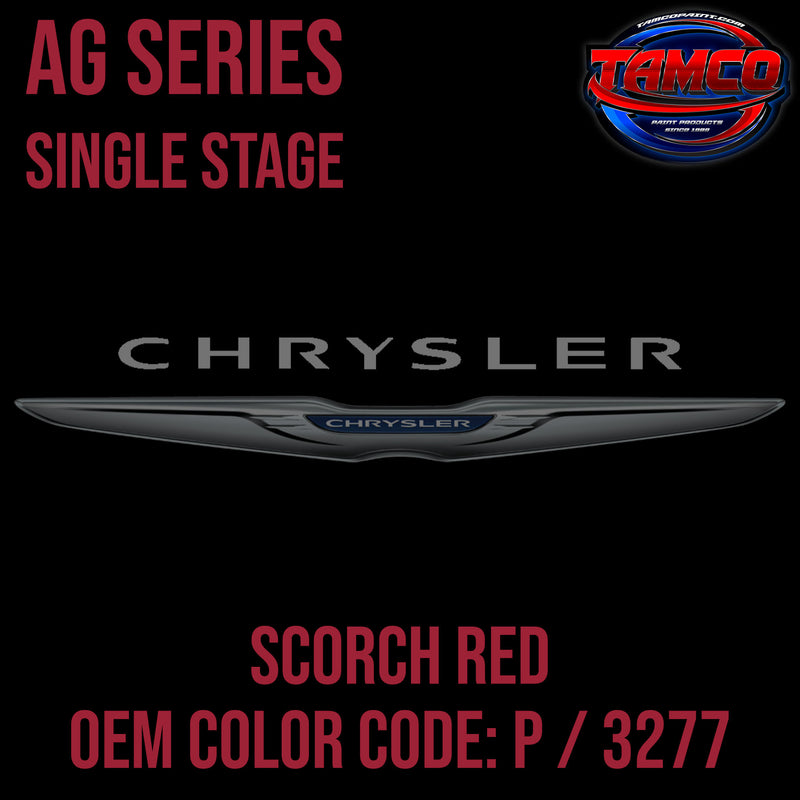 Chrysler Scorch Red | P / 3277 | 1966-1968 | OEM AG Series Single Stage