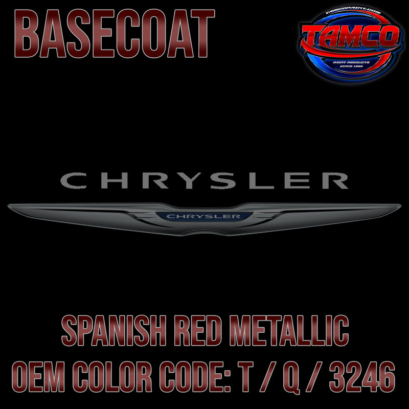 Chrysler Spanish Red Metallic | T / Q / 3246 | 1965-1966 | OEM Basecoat