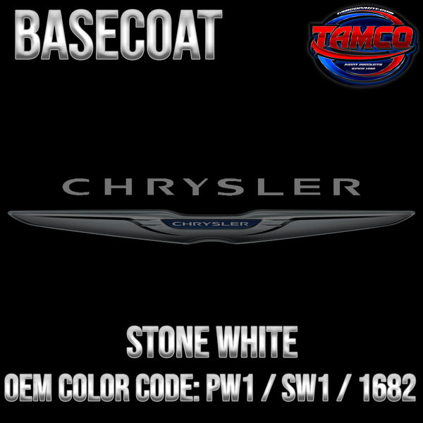 Chrysler Stone White | PW1 / SW1 / 1682 | 1996-2015 |  OEM Basecoat