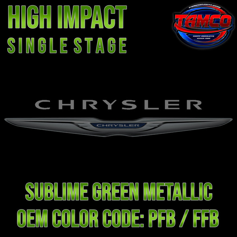 Chrysler Sublime Green Metallic | PFB / FFB | 2007-2022 | OEM High Impact Single Stage