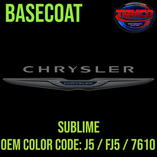 Chrysler Sublime | J5 / FJ5 / 7610 | 1970-1971 | OEM Basecoat