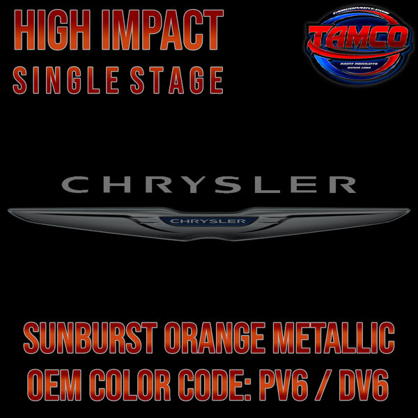 Chrysler Sunburst Orange Metallic | PV6 / DV6 | 2007-2011 | OEM High Impact Single Stage