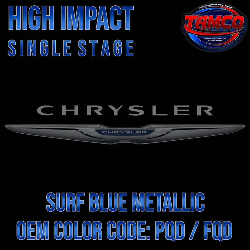 Chrysler Surf Blue Metallic | PQD / FQD | 2008-2019;2023 | OEM High Impact Single Stage