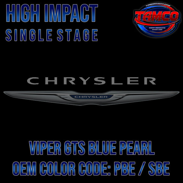 Chrysler Viper GTS Blue Pearl | PBE / SBE | 1996-2013 | OEM High Impact Series Single Stage