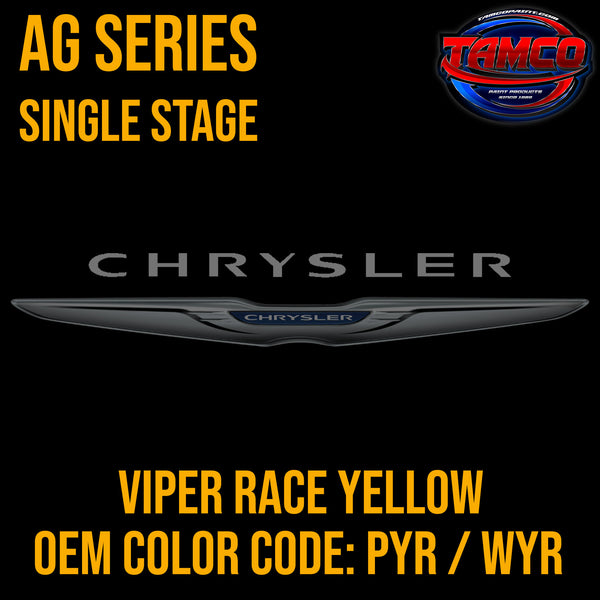 Chrysler Viper Race Yellow | PYR / WYR | 2001-2002;2009-2015 | OEM AG Series Single Stage