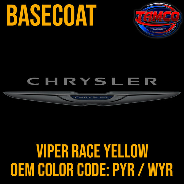 Chrysler Viper Race Yellow | PYR / WYR | 2001-2002;2009-2015 | OEM Basecoat