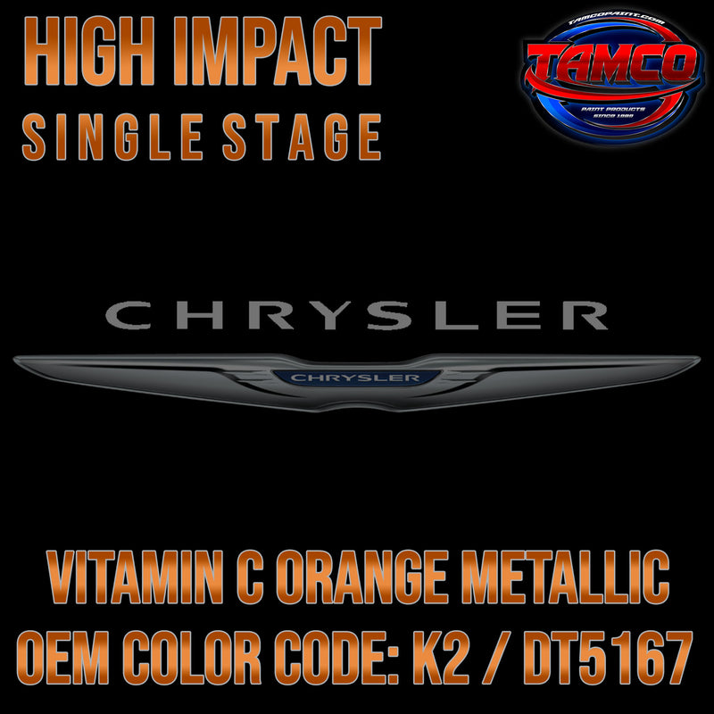 Chrysler Vitamin C Orange Metallic | K2 / DT5167 | 1969-1970 | OEM High Impact Single Stage