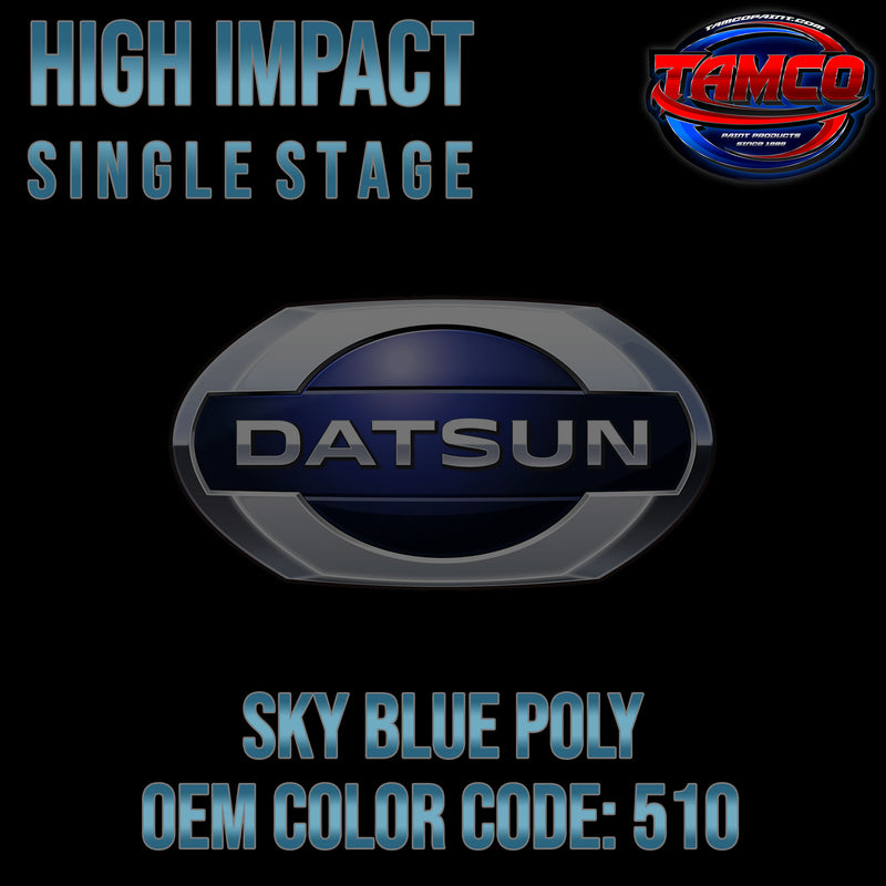Datsun Sky Blue Poly | 510 | 1977-1980 | OEM High Impact Single Stage
