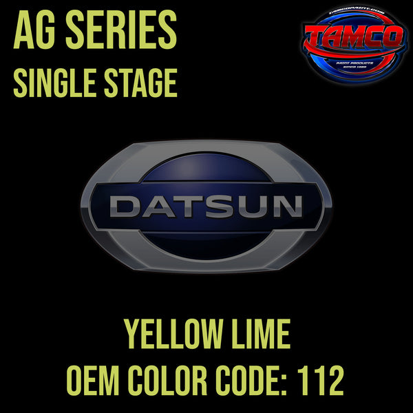 Datsun Yellow Lime | 112 | 1972-1973 | OEM AG Series Single Stage