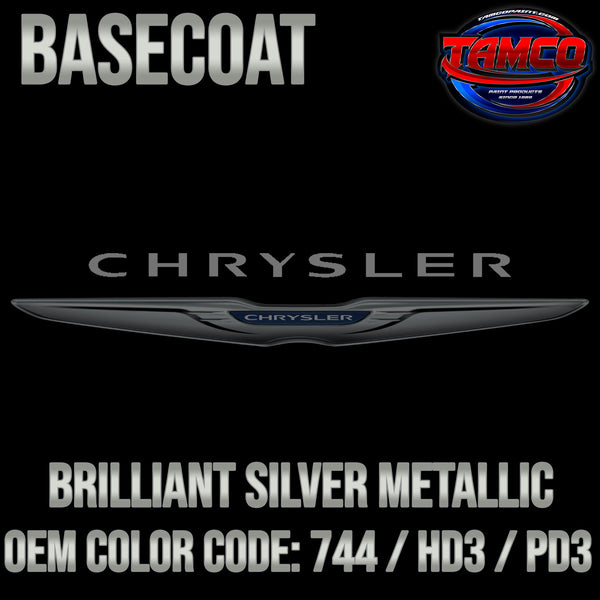 Chrysler Brilliant Silver Metallic | 744 / HD3 / PD3 | 2004-2010 | OEM Basecoat