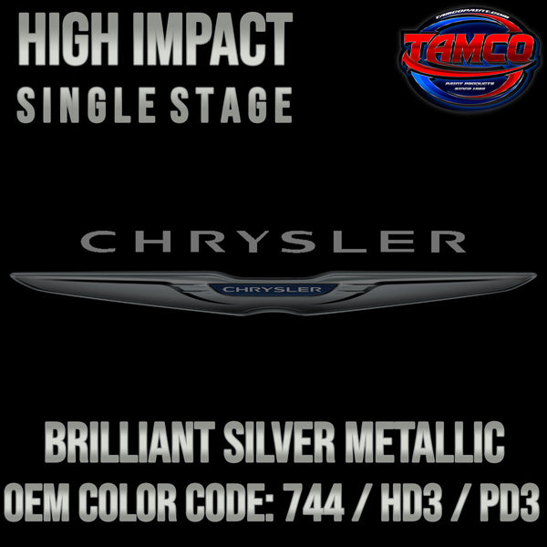 Chrysler Brilliant Silver Metallic | 744 / HD3 / PD3 | 2004-2010 | OEM High Impact Single Stage