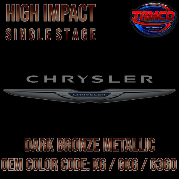 Chrysler Dark Bronze Metallic | K6 / GK6 / 6360 | 1971-1972 | OEM High Impact Single Stage