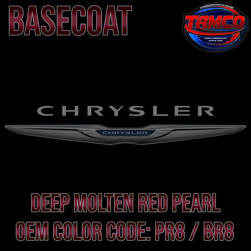 Chrysler Deep Molten Red Pearl | PR8 / BR8 | 2004-2005 | OEM Basecoat