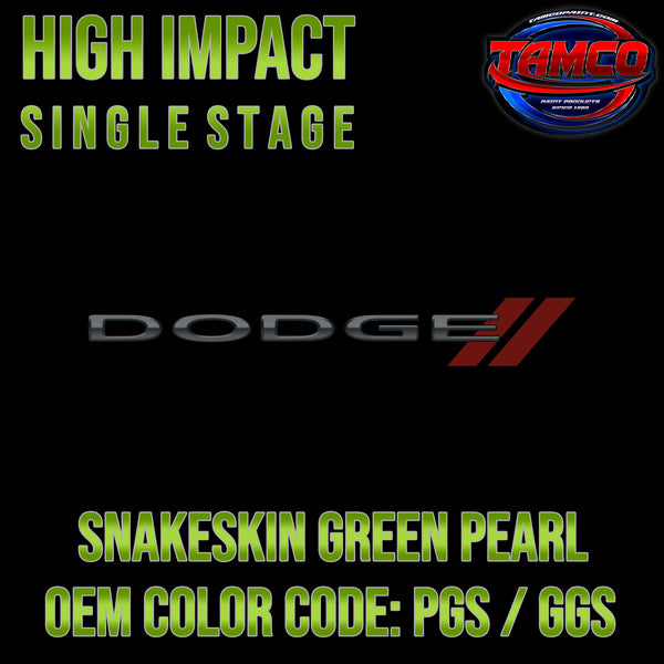 Dodge Snakeskin Green Pearl | PGS / GGS | 2008-2010 | OEM High Impact Single Stage