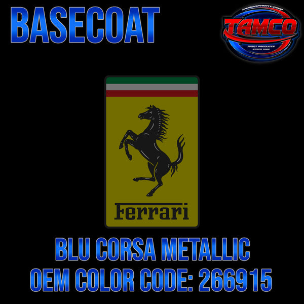 Ferrari Blu Corsa Metallic | 266915 | 2017-2020 | OEM Basecoat