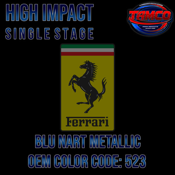 Ferrari Blu Nart Metallic | 523 | 1997-2015 | OEM High Impact Single Stage