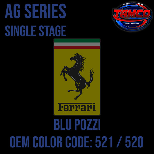 Ferrari Blu Pozzi | 521 / 520 | 1997;2007;2018 | OEM AG Series Single Stage