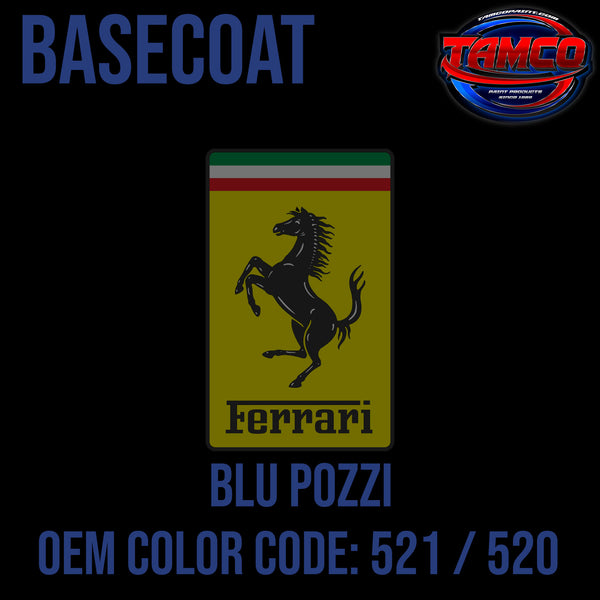 Ferrari Blu Pozzi | 521 / 520 | 1997;2007;2018 | OEM Basecoat
