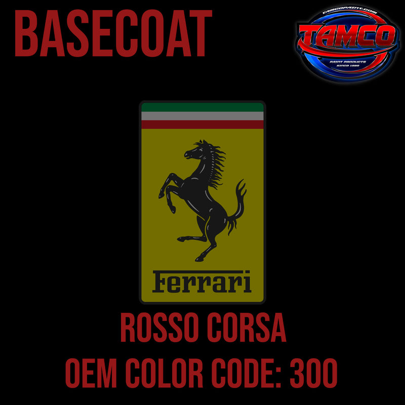 Ferrari Rosso Corsa | 300 | 1981-1996 | OEM Basecoat