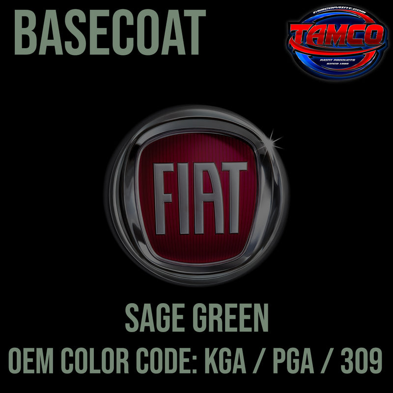 Fiat Sage Green | KGA / PGA / 309 | 2010-2019 | OEM Basecoat