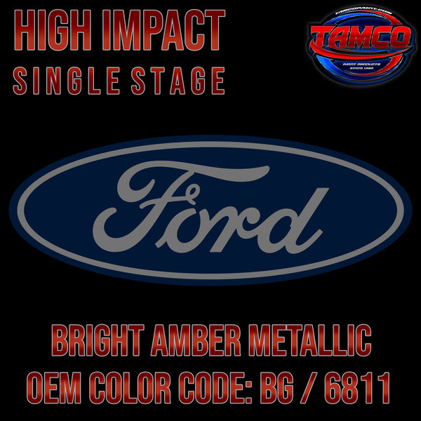 Ford Bright Amber Metallic | BG / 6811 | 1997-2000 | OEM High Impact Single Stage