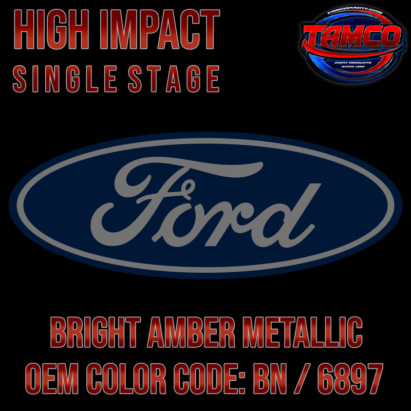 Ford Bright Amber Metallic | BN / 6897 | 1998-2001 | OEM High Impact Single Stage