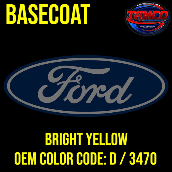 Ford Bright Yellow | D / 3470 | 1970-1972 | OEM Basecoat