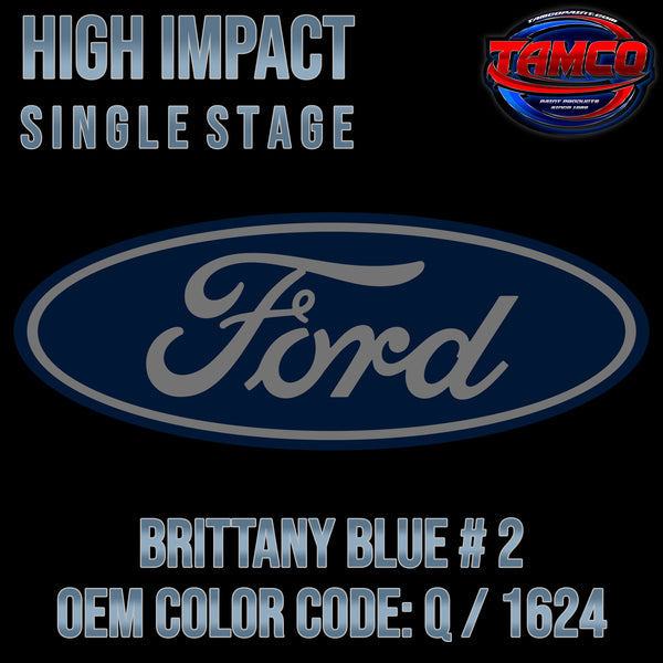 Ford Brittany Blue#2 | Q / 1624 | 1964-1967 | OEM High Impact Single Stage