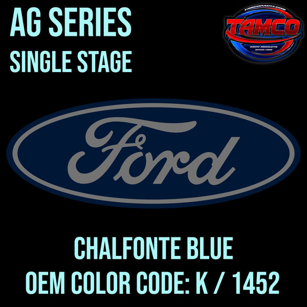 Ford Chalfonte Blue | K / 1452 | 1962-1963 | OEM AG Series Single Stage