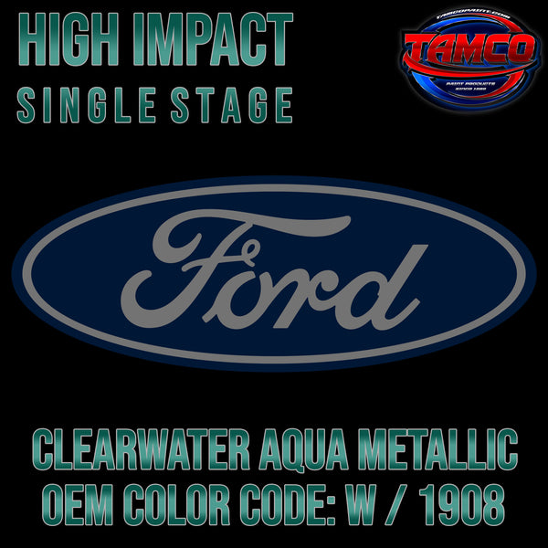 Ford Clearwater Aqua Metallic | W / 1908 | 1967 | OEM High Impact Single Stage