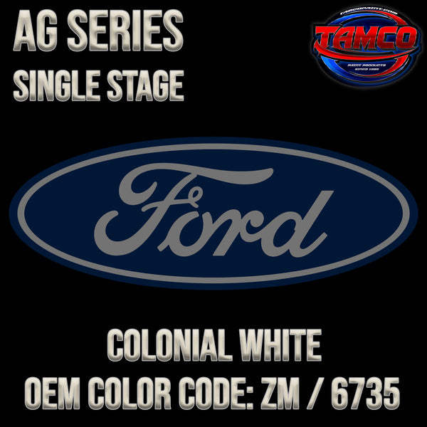 Ford Colonial White | ZM / 6735 | 1995-1998 | OEM AG Series Single Stage