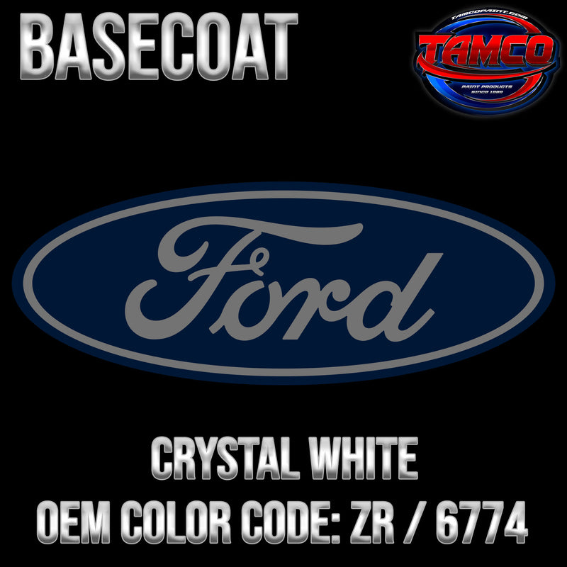 Ford Crystal White | ZR / 6774 | 1995-2001 | OEM Basecoat